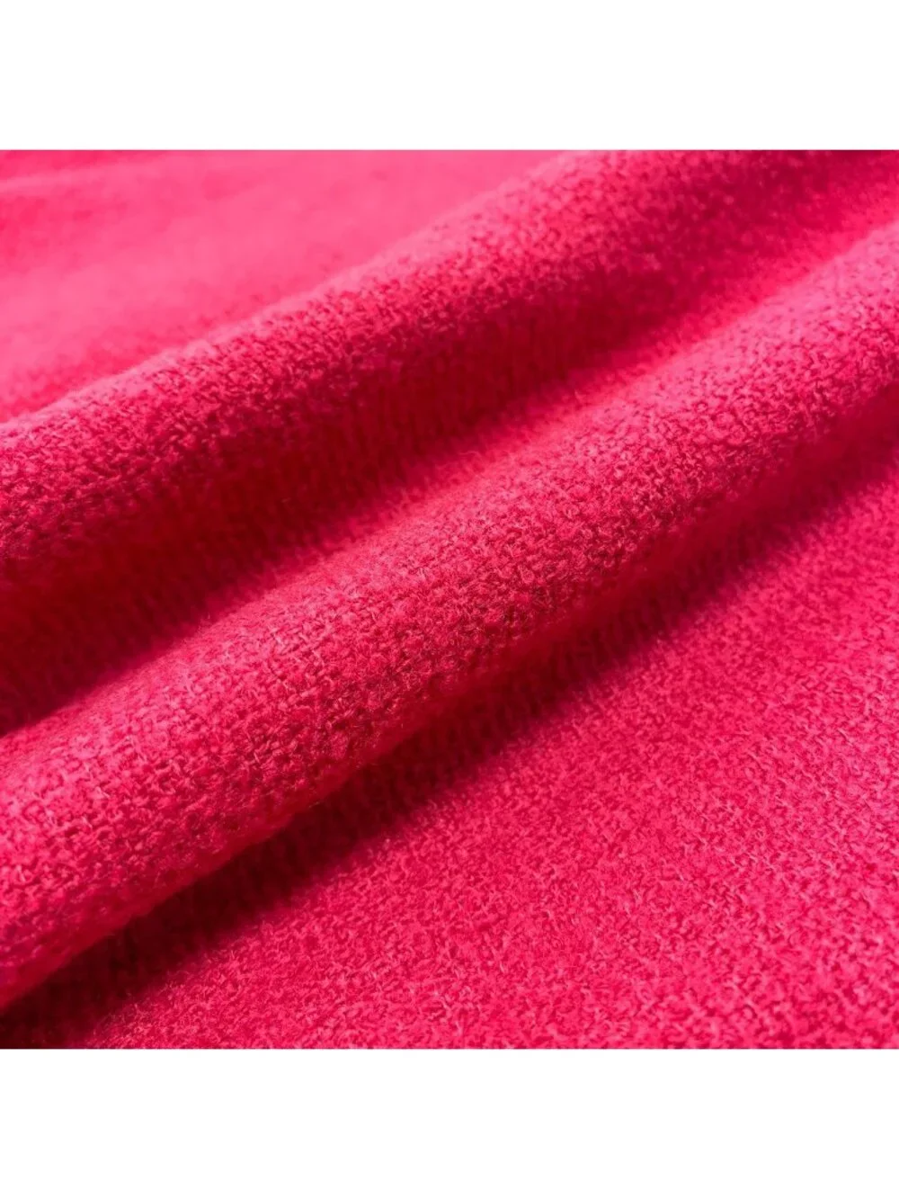 Chanel Tweed Jacket CC Logo Button 38 Pink
